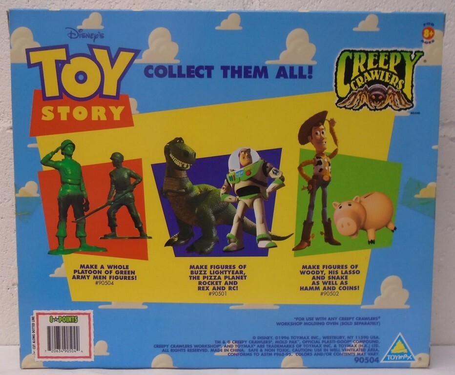 Toy Story Movie Creepy Crawlers Green Army Men Mold Pak Set Goop FX