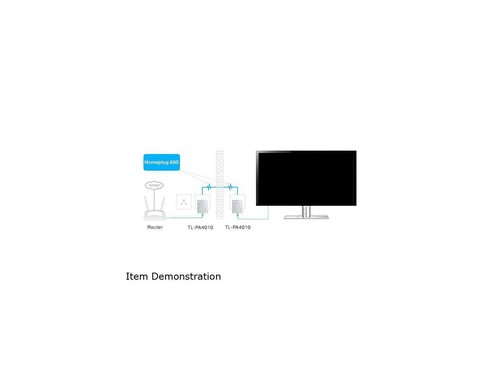 TP-Link AV600 Powerline Ethernet Adapter(TL-PA4010 KIT)- Plug&Play, Power Saving - Picture 4 of 12
