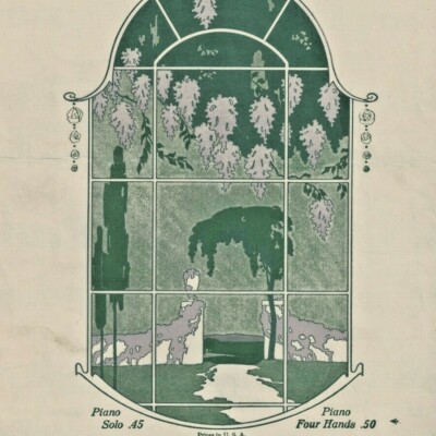 In Hanging Gardens 1921 Evan Davies Piano Solo Willis Music USA Vintage Babylon