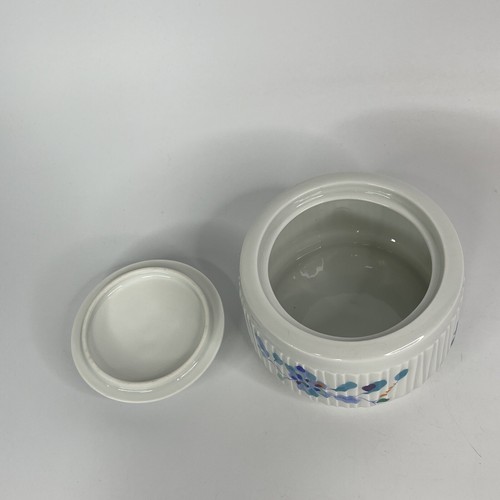Haviland Limoges France Sugar Bowl And Lid Lidded Bowl Trinket Box Flowers - Picture 3 of 4