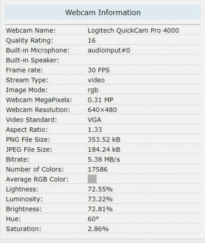 LOGITECH QuickCam USB WebCam Camera V-UJ15 For Notebooks 4.F5 w/ Case - Picture 11 of 11