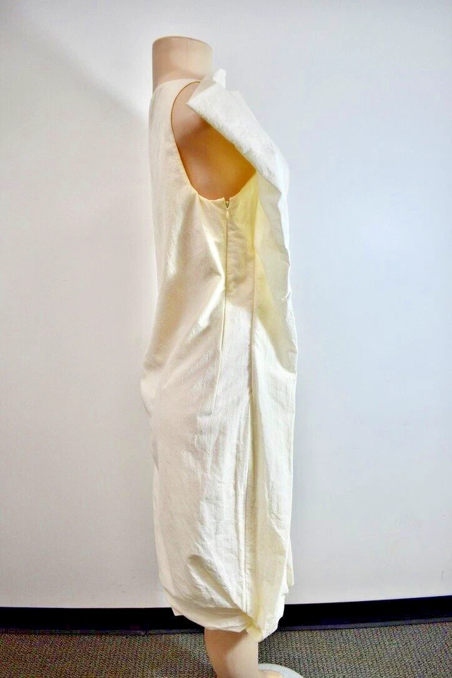 Vestido de Cóctel Bottega Veneta Algodón Marfil Talla 40/6 EE. UU. En Oferta ns Foto 4 de 4