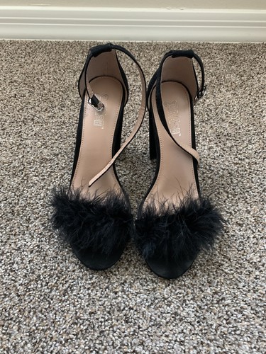 Sexy Shoes Adult Women's Black Fuzzy 