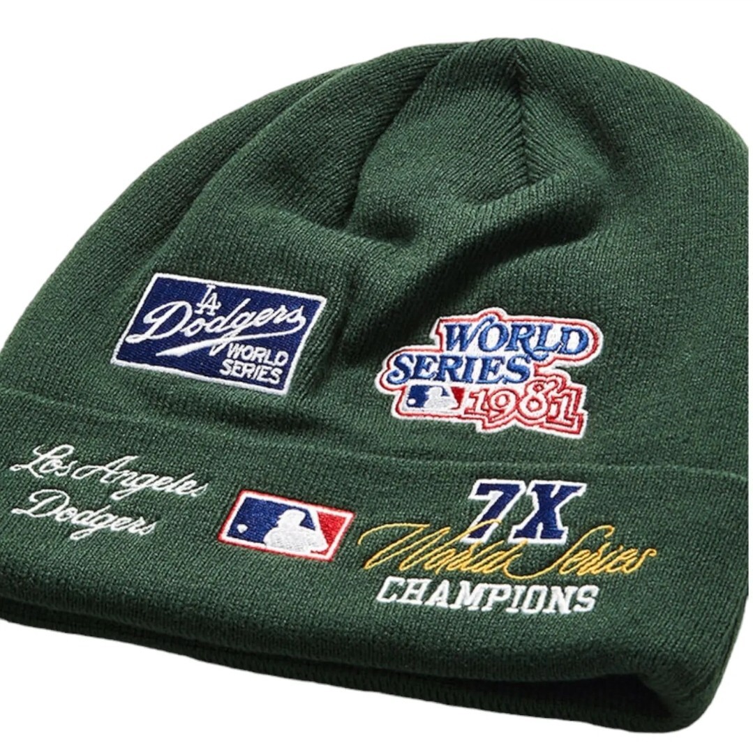 New Era Los Angeles Dodgers Knit Beanie Hat 7x Champs MLB World Series