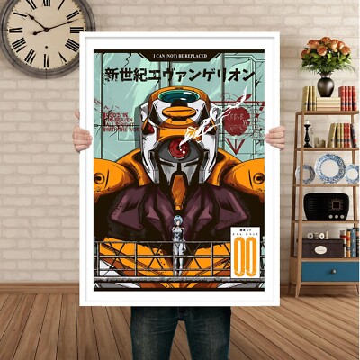 Neon Genesis Evangelion Poster / Canvas / Framed Wall Art Set of 3