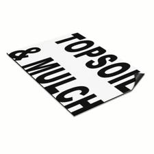 Car Magnet Set of 2 Topsoil & Mulch Black Car Advertising Industrial Sign