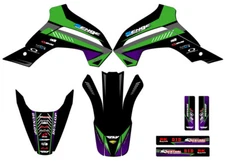 2021-2022 KLX 140 R RL SURGE Green Senge Graphics Kit Compatible with Kawasaki