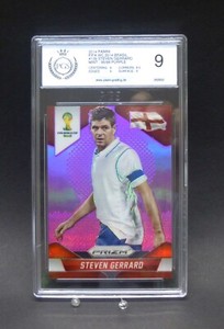 2014 Panini Prizm World Cup Steven Gerrard #139 Purple 95/99 PGS 9