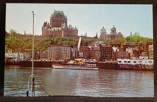 CANADA Quebec Le Chateau Frontenac vu du traversier water front Boat postcard