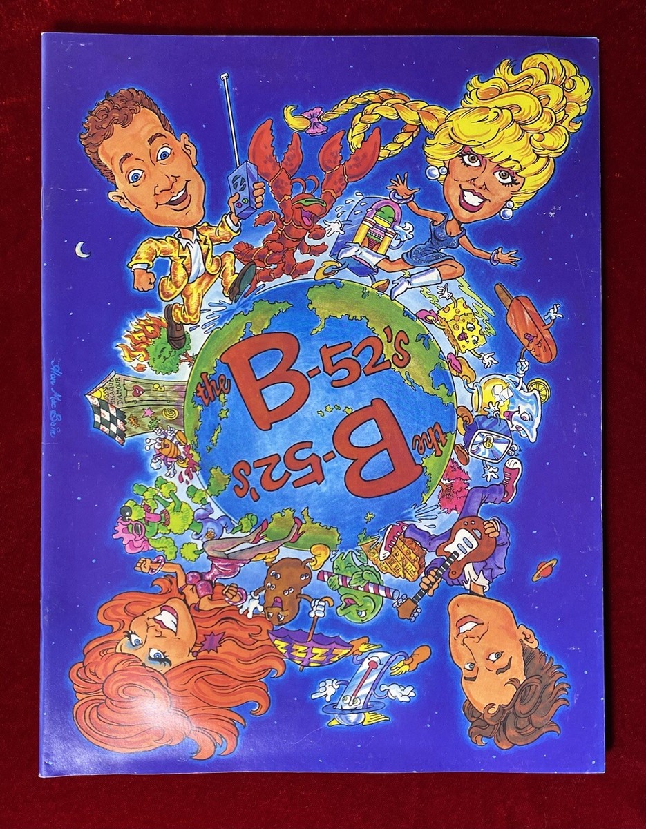 Vintage THE B-52'S 1988 TOUR PROGRAM Cosmic Thing | eBay
