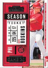2020 Panini Contenders Rhys Hoskins Philadelphia Phillies #67