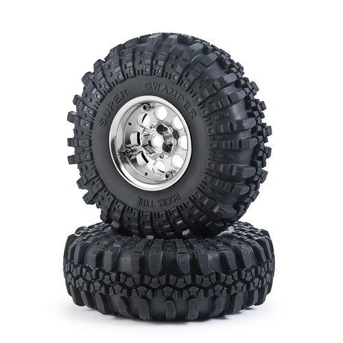 4x 1.9 RC Auto Räder Beadlock Felgen Reifen Set für 1/10 RC Axial SCX10 90046 TRX4 - Bild 125 von 144