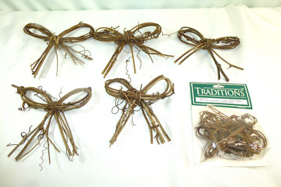 Traditions Twig Bow Shaped Natural Grapevine Wood Wreath 21 Various Sizes DIY