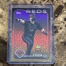 2024 Topps Series 2 ~ SPENCER STEER ~ Holiday #485  ~ Rookie Cup Reds B-19