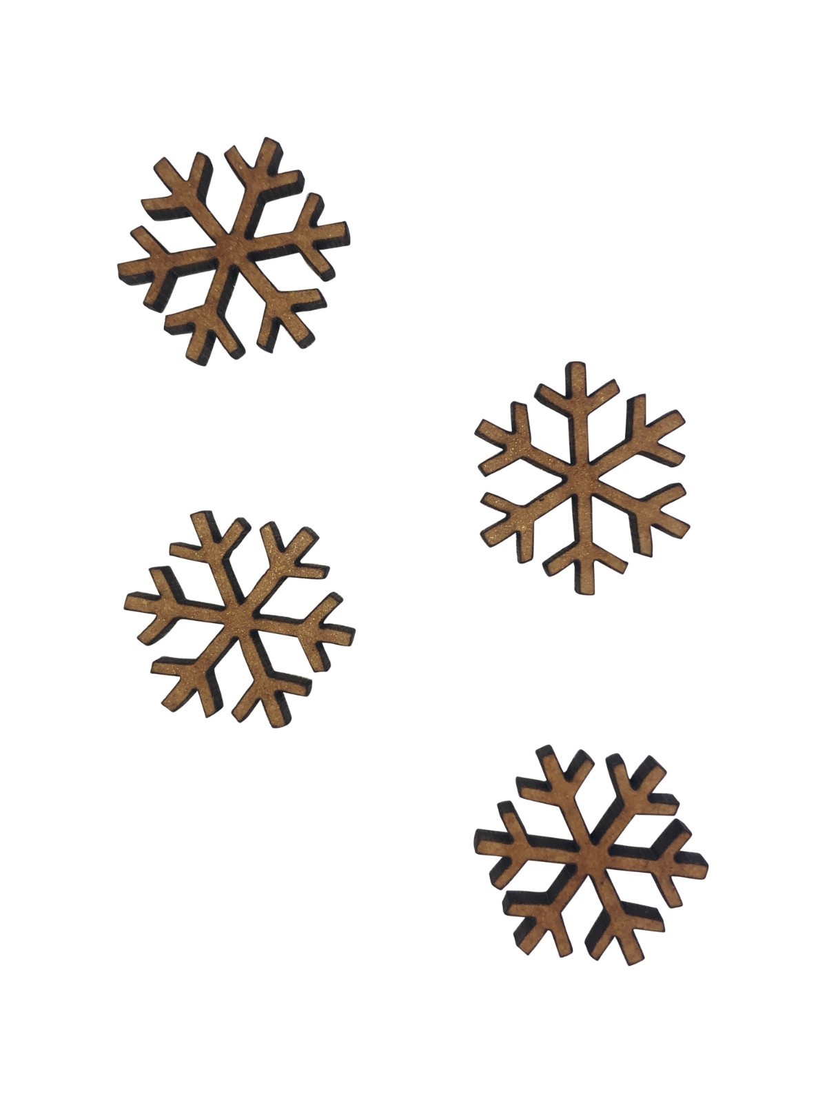 20x Christmas Snowflake 2cm Wood Craft Embelishments Laser Cut Shape MDF