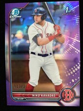 2022 Bowman Chrome NIKO KAVADAS 1st Rookie PURPLE REFRACTOR #113/250 Angels RC