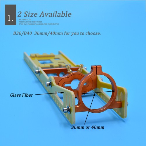 RC Boat Motor Watercool Motor Mount for B36/B40 36mm/40mm Brushless