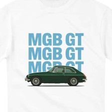 MGB GT Classic Car T-Shirt – Durable Cotton Casual Wear MGB GT – Classic British