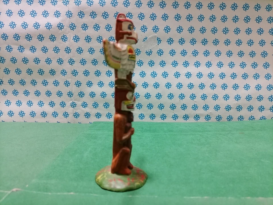 Totem Indien Natif Américain Old Wild West - Elastolin 70 Mm. - Photo 2/4