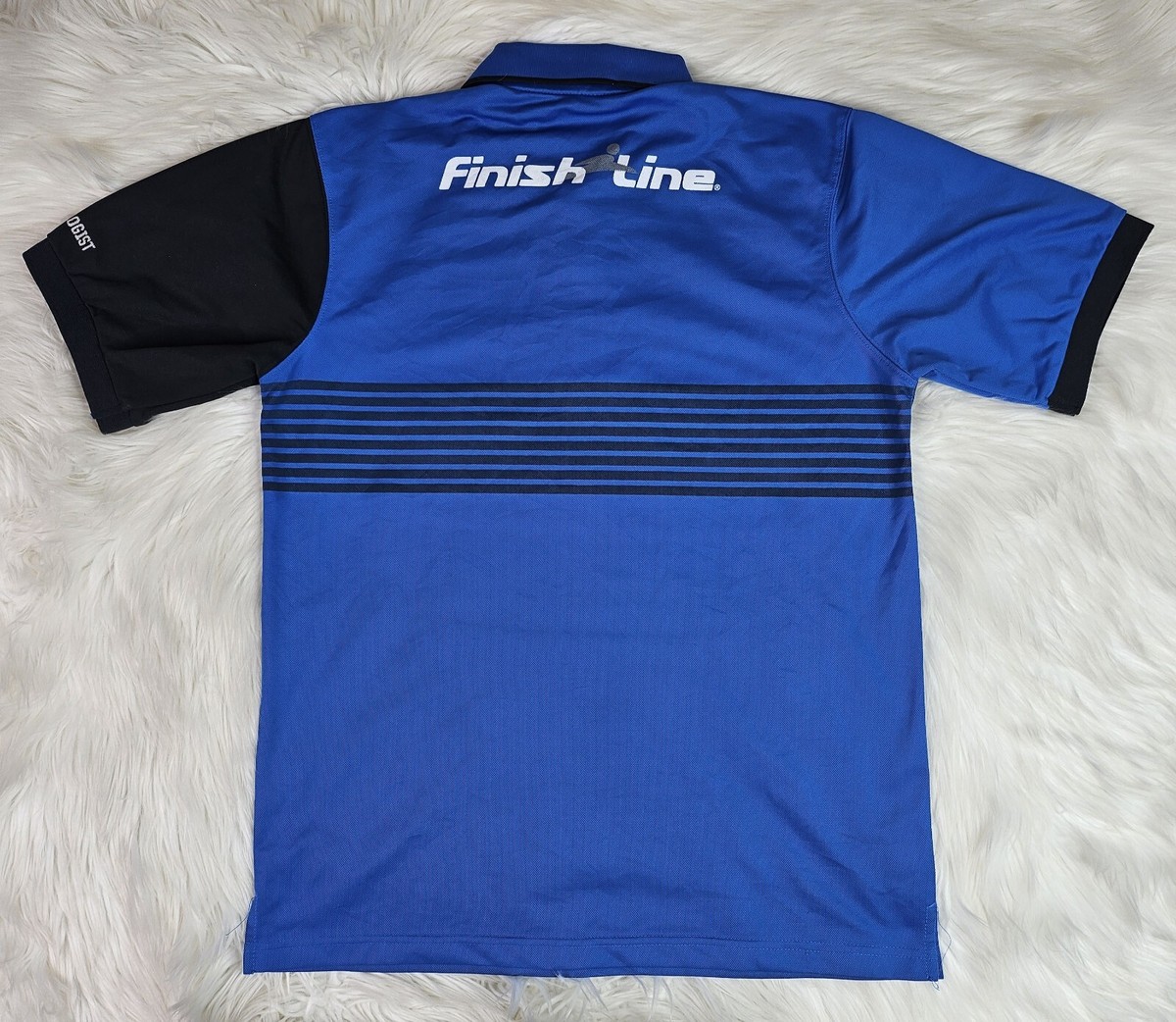 finish line employee dress code Finish Line SZ(S) Blue Black Employee Uniform Polo Shirt Sneakerologist