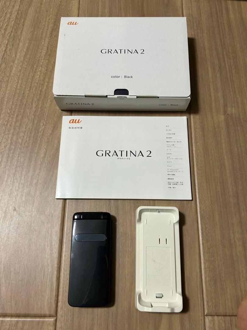 au GRATINA2 black flip phone #PGED5Z | eBay
