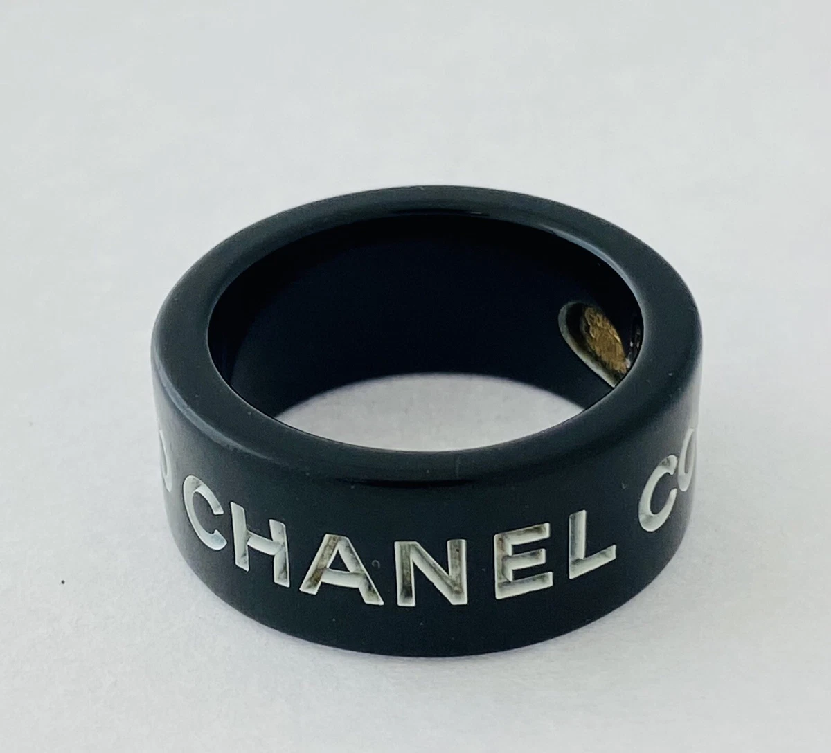 Chanel plastic ring deals