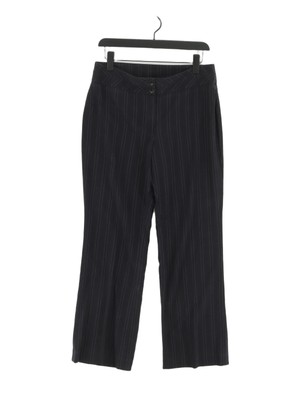 Debenhams Black Trousers Womens Ladies Black Real Leather Trousers
