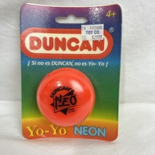 NEW DUNCAN YO-YO Neon Orange Neo Spanish Package