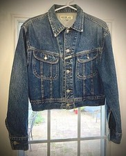 Replay Women's Classic Denim Truckers Jacket - Vintage - Small - Made In Italy 