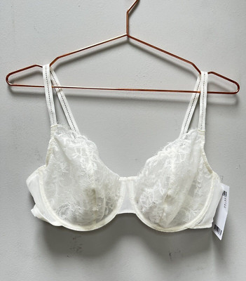 Passionata Halb-BH Damen Größe 38 D Off White Milk Olw Camden halbtransparent