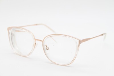 NEW DKNY DK7011 976 GOLD CLEAR AUTHENTIC EYEGLASSES 54-19