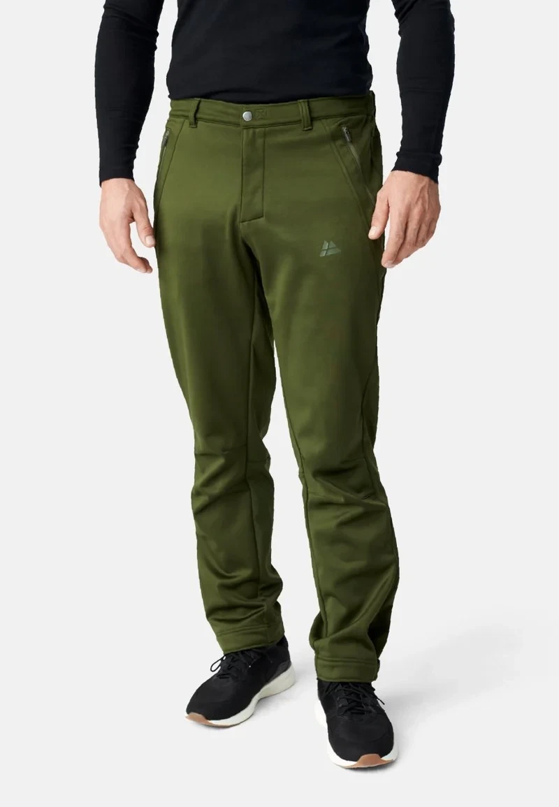 Danish Endurance Mens Softshell Thermal Trousers Large Green Clearance