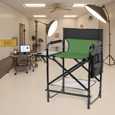 Folding Camping Directors Outdoor 1Piece Portable Chair with Built-in Cup Holder