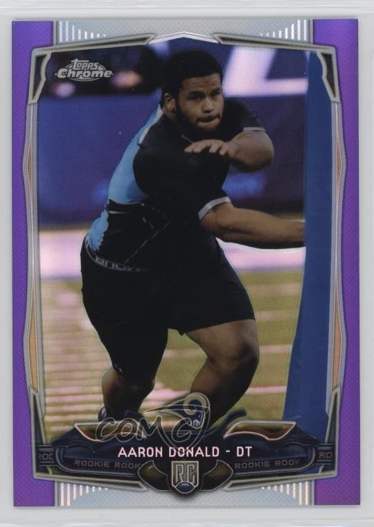 2014 Topps Chrome Retail Purple Refractor Aaron Donald #175 Rookie RC 1a53