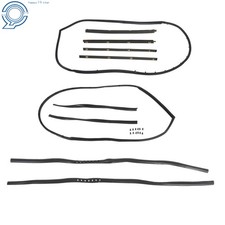 For Jeep Wrangler Yj Cj7 Cj8 1976-1994 1995 10 Pcs Weatherstrip Seal Kit Rubber