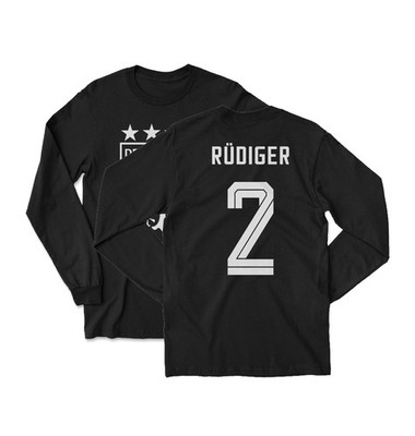 Germany 2 Tribute 2026 Rudiger Fan Graphic   2 Sided Long Sleeve T-Shirt