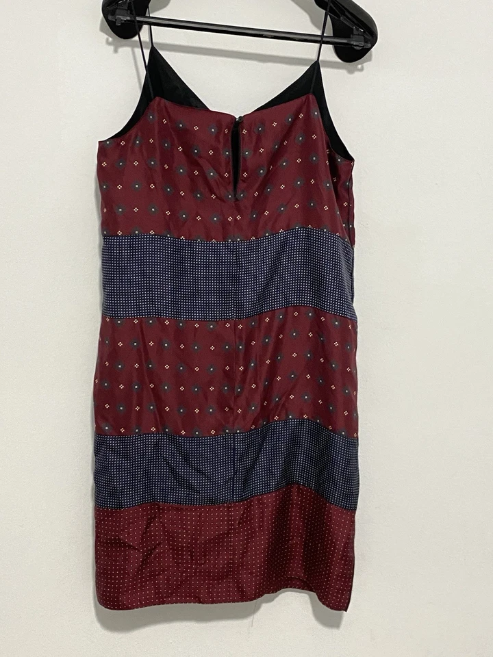 Vestido para mujer RAG & BONE azul seda sin mangas talla 8 hecho en EE. UU. Foto 3 de 4