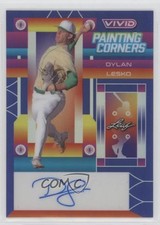 2022 Leaf Vivid Painting Corners Navy Blue 14/30 Dylan Lesko #PC-DL1 Auto 1p5