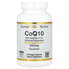 CoQ10 with Bioperine® and Black Pepper Extract, Enhanced Biovailability, 200 mg,