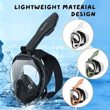 Professional Snorkeling Mask Full Face Snorkel Underwater Scuba Diving Adult Kid