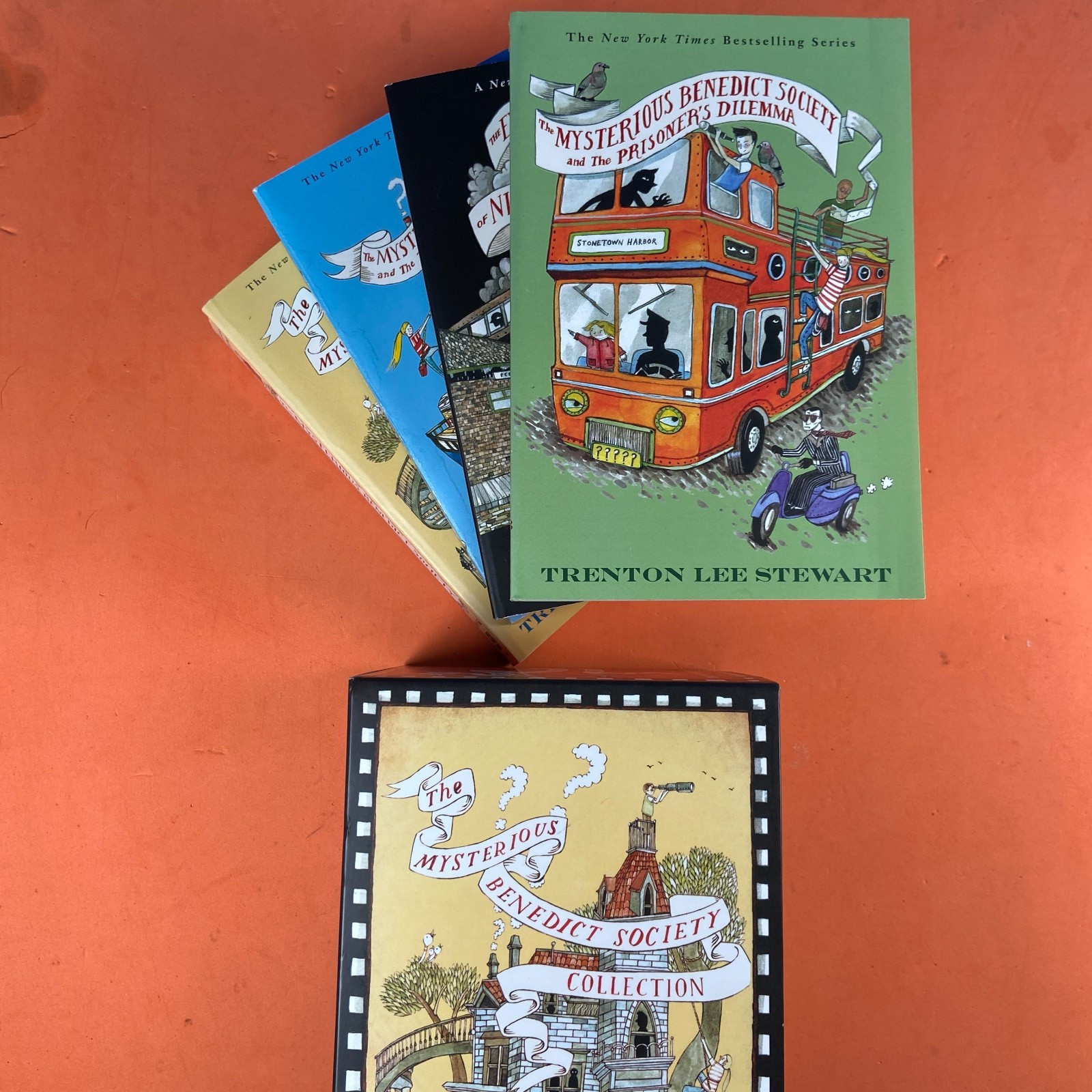 Mysterious Benedict Society Collection by Trenton Lee Stewart 4 books !!!