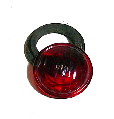Red KOPP Glass with rubber gasket 1 3/4'' for Pyle/Adlake marker Railroad Lantern