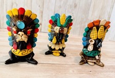 3 vasos de chupito de tequila azteca guerrero mexicano 3 tequileros mexicanos azteca maya