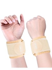 Wrist Brace 2 PCS Comfortable Adjustable Wrist Support Compression