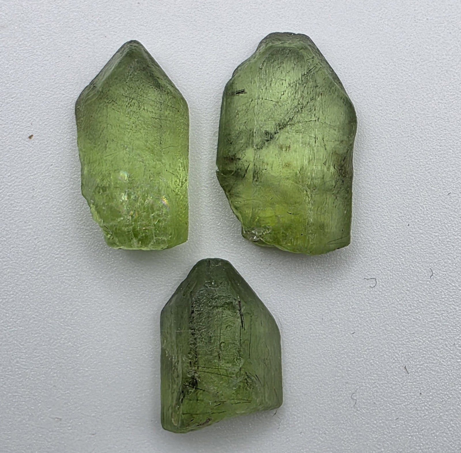 Peridot Crystal 35 carat 3 Pieces / Peridot Rough / Peridot Specimens / Natural