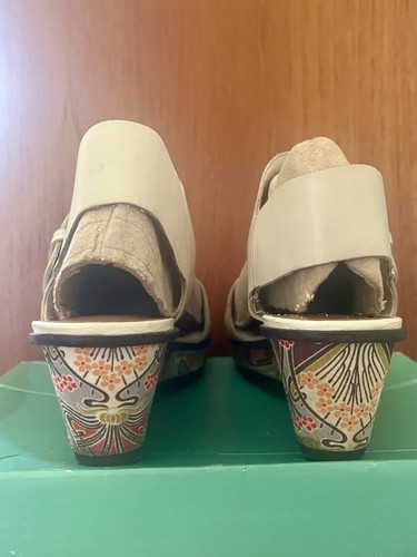CLARKS WEDGE STRAPPY SANDALS CREAM, Size UK4D - Picture 7 of 12