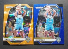 LINDSAY ALLEN 2024 Panini Prizm WNBA Orange Ice Blue Velocity #107 Chicago Sky