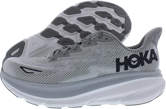 HOKA. Clifton 9 Wide Men’s Running Shoes- Harbor Mist Black- Size 11 Wide