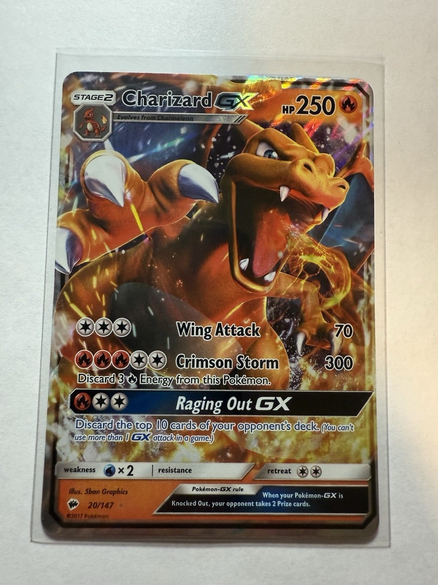 Pokemon Charizard GX 20/147 Sm-Burning Shadows Holo Near Mint | eBay
