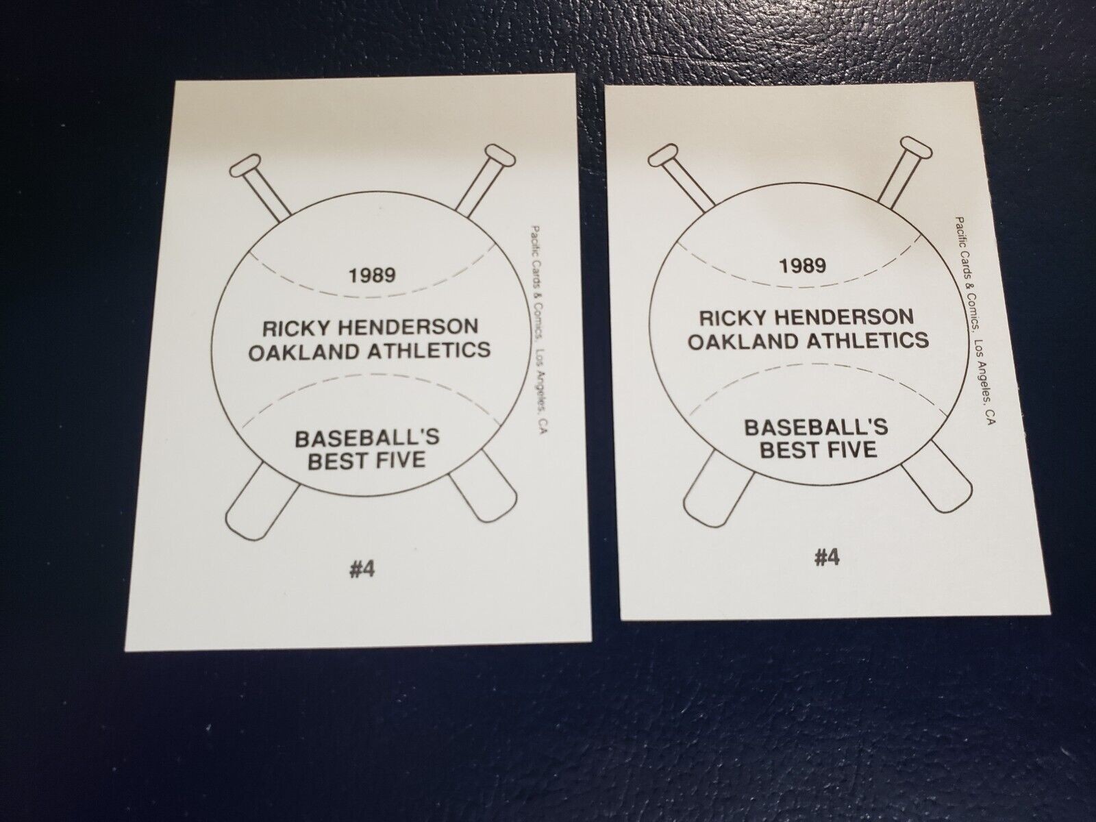 Jim Abbott California Angels 1989 Baseball's Best FIVE FULL SIZE WOW